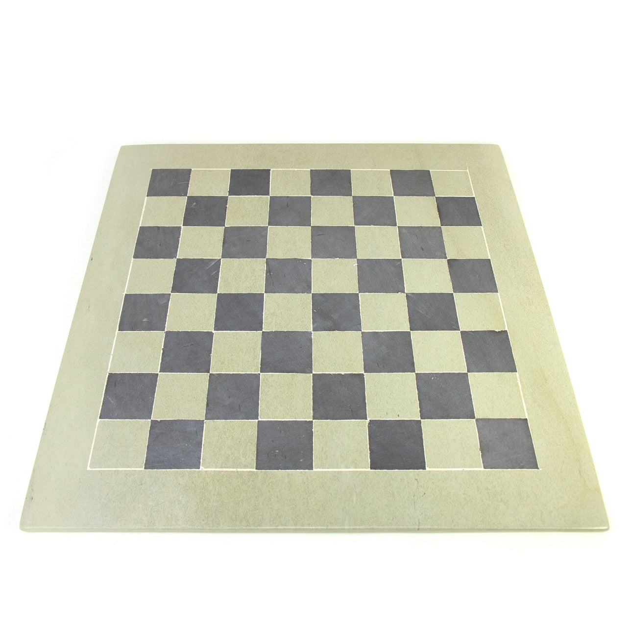 Hand-Carved Soapstone Chess Set in Box - Safari Animal - Grey