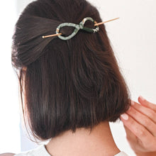 Load image into Gallery viewer, Infinity Figure 8 Hair Slide with Stick
