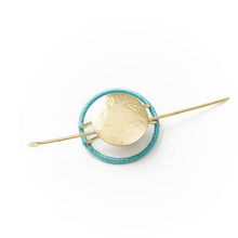 Load image into Gallery viewer, Kaia Hair Slide with Stick - Blue Thread Wrapped
