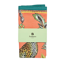 Load image into Gallery viewer, Leopard Napkins (Pair) - Coral
