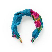 Load image into Gallery viewer, Knotted Headband - Assorted Upcycled Sari Fabric
