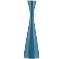 Load image into Gallery viewer, Tall Petrol Blue Wooden Candle Holder
