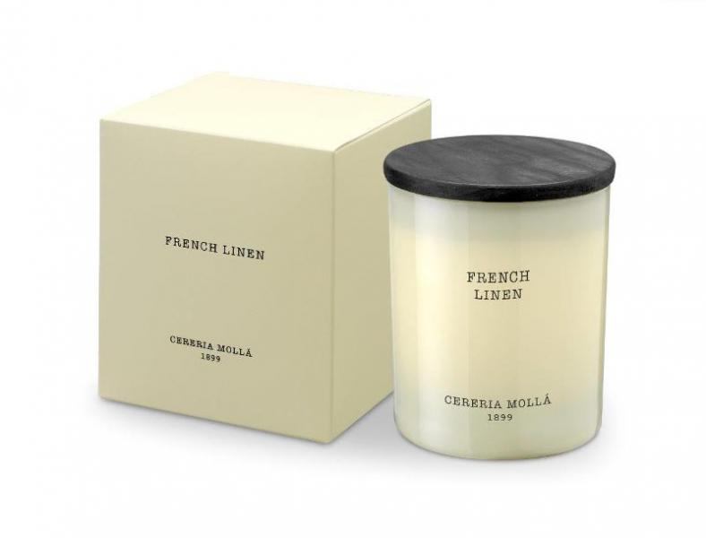 French Linen Candle