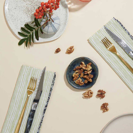 Avocado Stripe Napkin Set