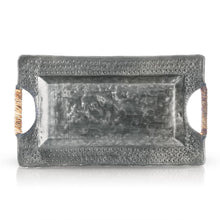 Load image into Gallery viewer, Fish Scale Pattern Haitian Steel Drum Decorative Tray

