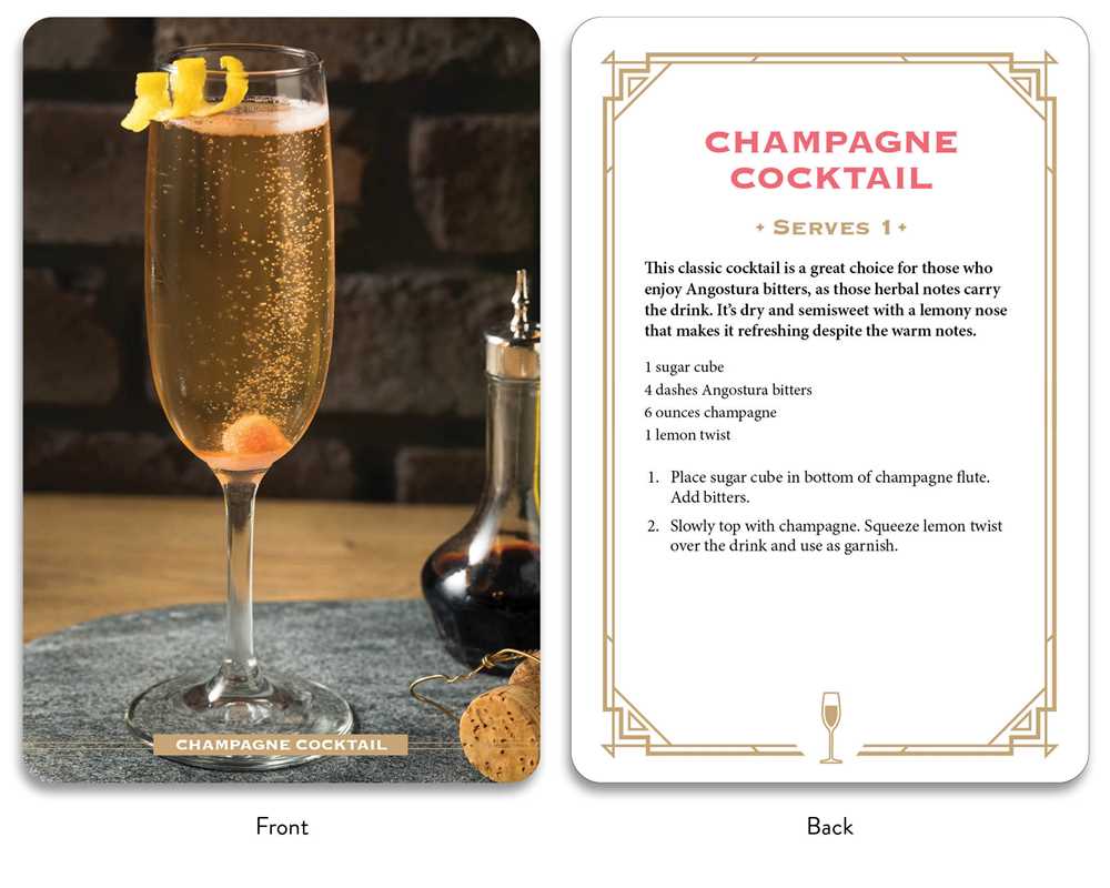 Bubbly Cocktail Cards A-Z by Adams Media - Flashcards