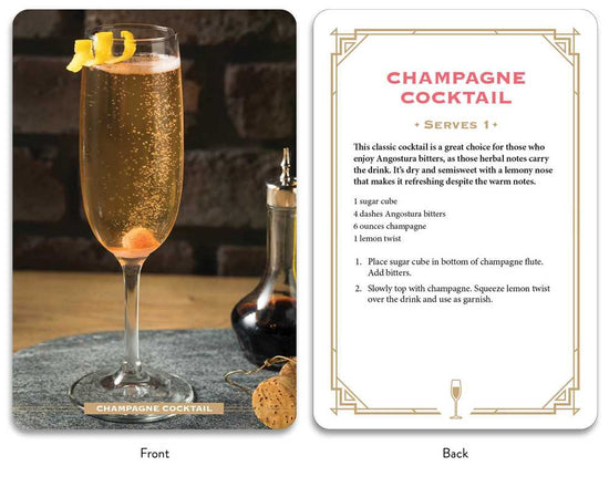 Bubbly Cocktail Cards A-Z by Adams Media - Flashcards