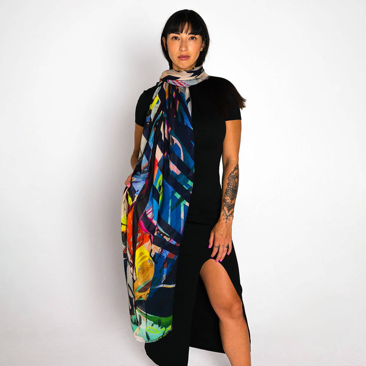 Plume Silk Scarf