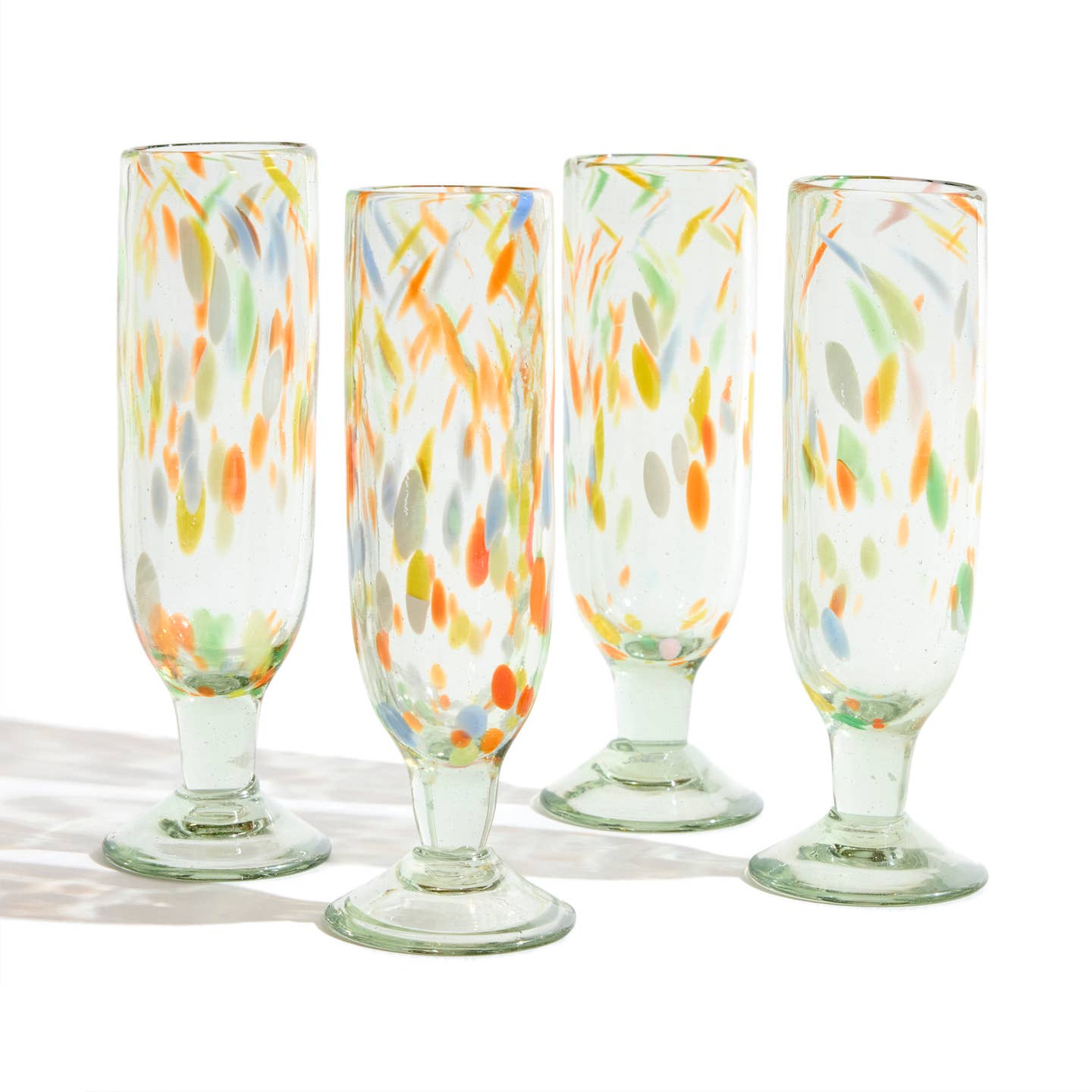Set of Two - Confetti Champagne Glasses