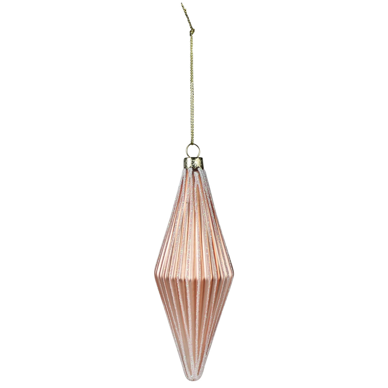 Ribbed Rhombus Ornaments, Set of 6
