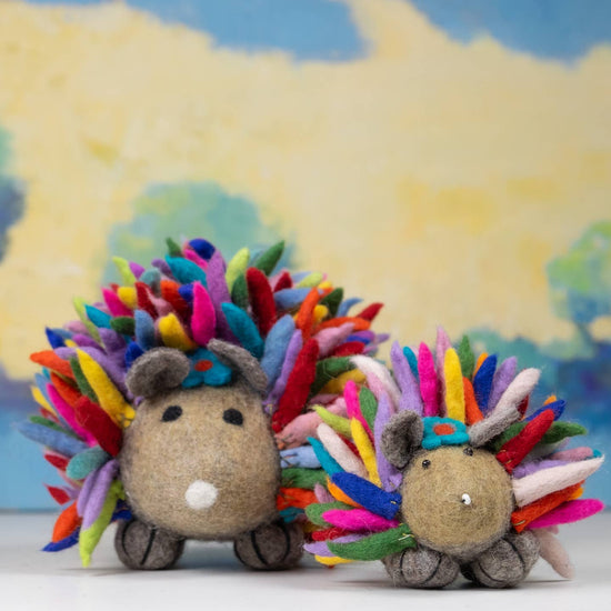 Felt Rainbow Hedgehog