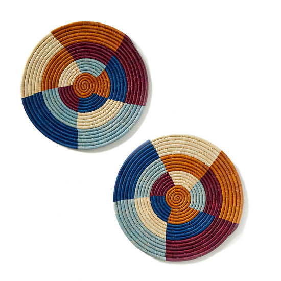 Dati Shore Raffia Chargers, Set of 2