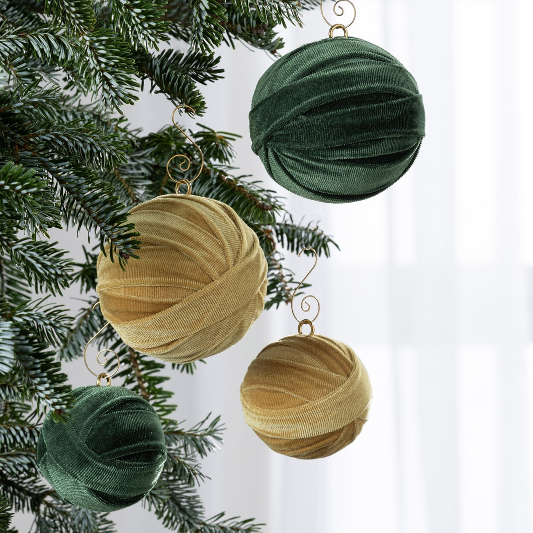 Velvet Sphere Ornaments For Trees, Gifts, Home Decor