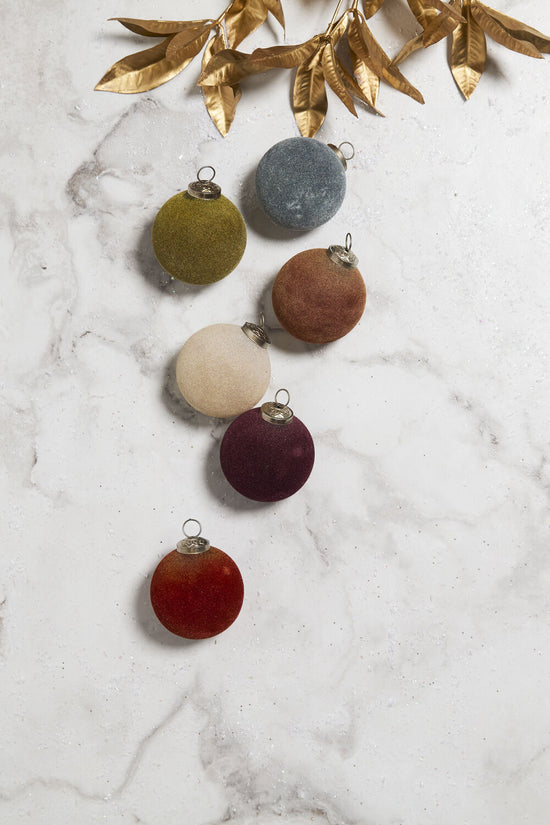 Rich Velvet Jewel-Tone Ornaments