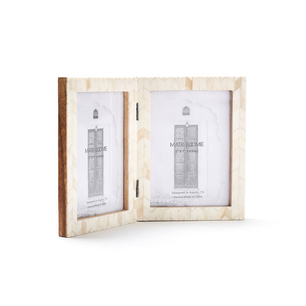 Artemis 5" x 7" Double Picture Frame