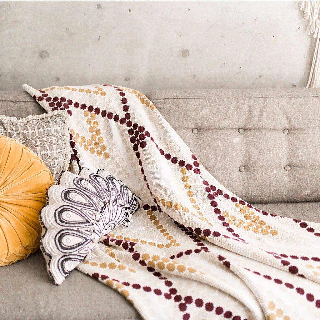 Kaland Geometric Throw Blanket