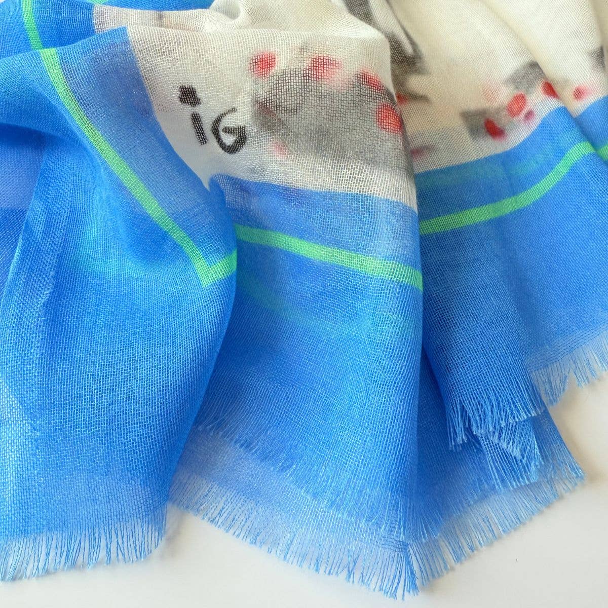 Love Letters Cotton Scarf