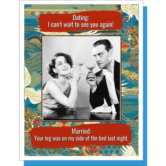 Dating Vs Married - Card
