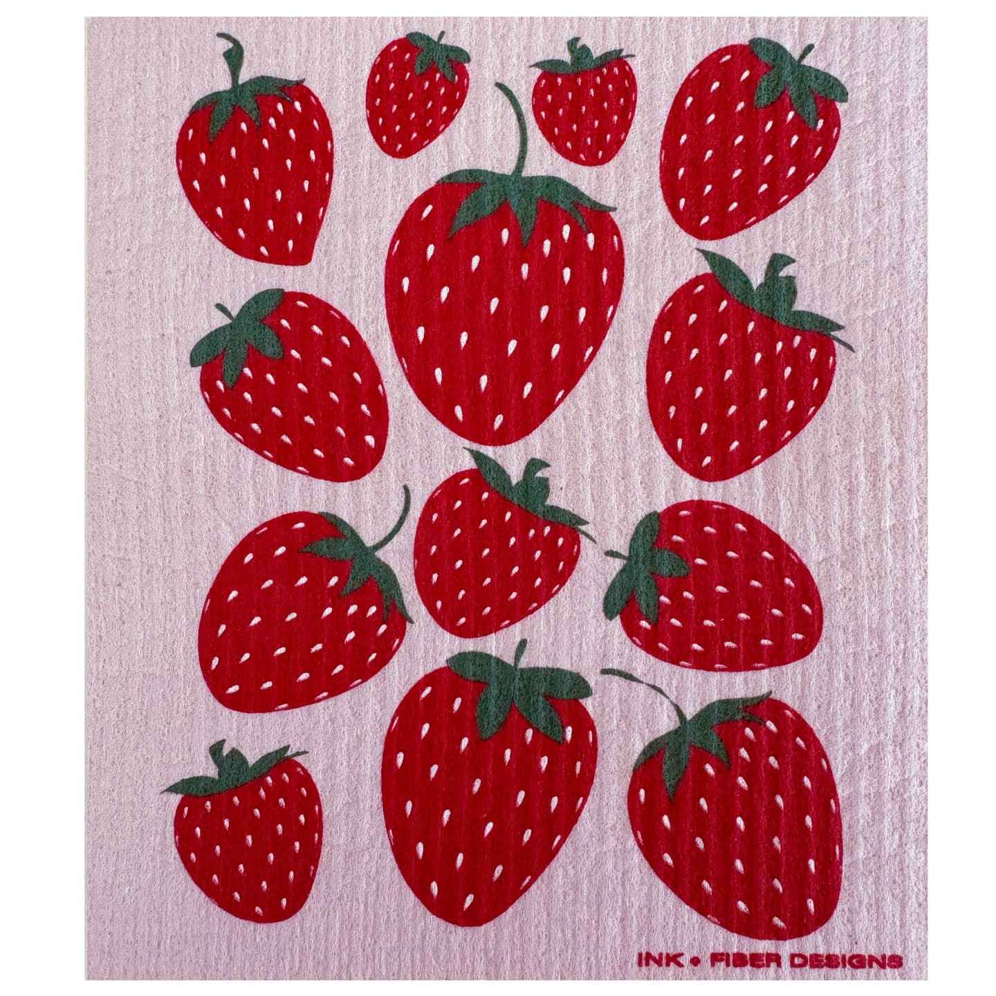 Strawberry Swedish Dishcloth