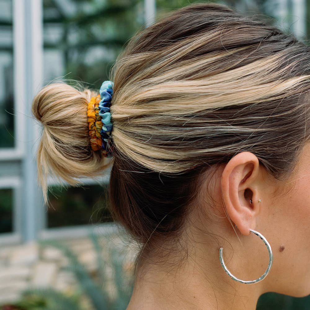 Priya Scrunchie Bracelet - Set of 3, Assorted Upcycled Sari