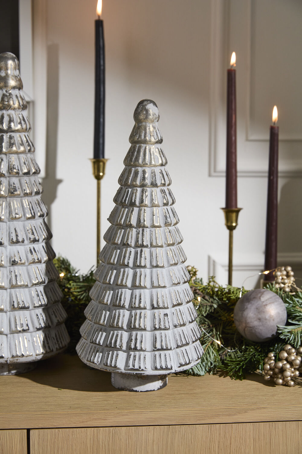 Norway Glass Tree in Silver Frost
