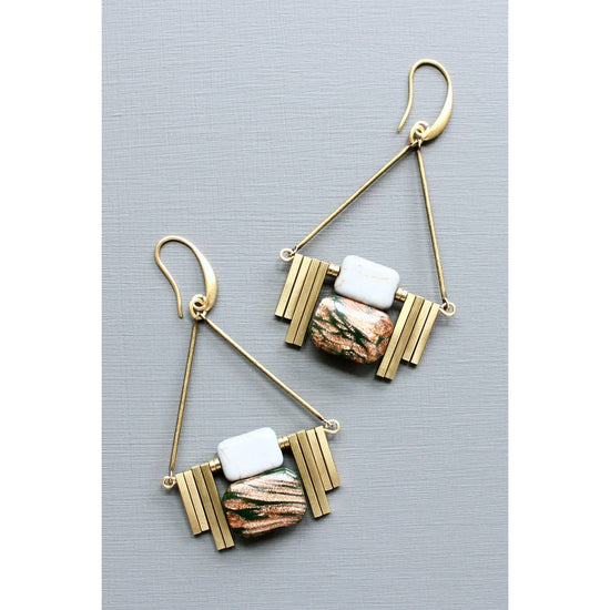 Artdeco Hunter Green Earrings