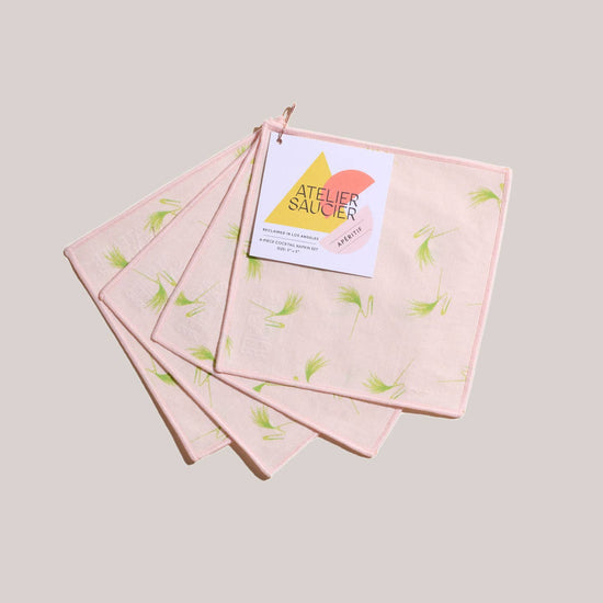 Flamingo Pin Cocktail Napkin Set