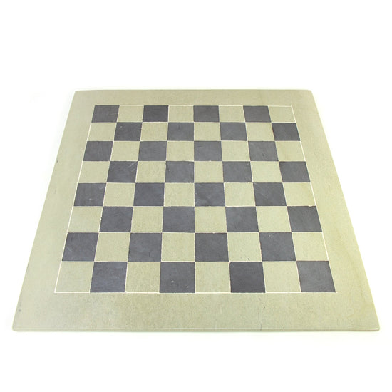 Hand-Carved Soapstone Chess Set in Box - Safari Animal - Grey