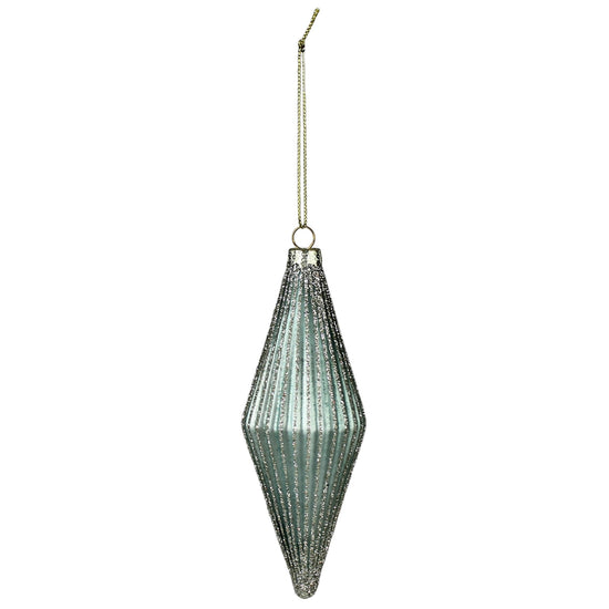 Ribbed Rhombus Ornaments, Set of 6