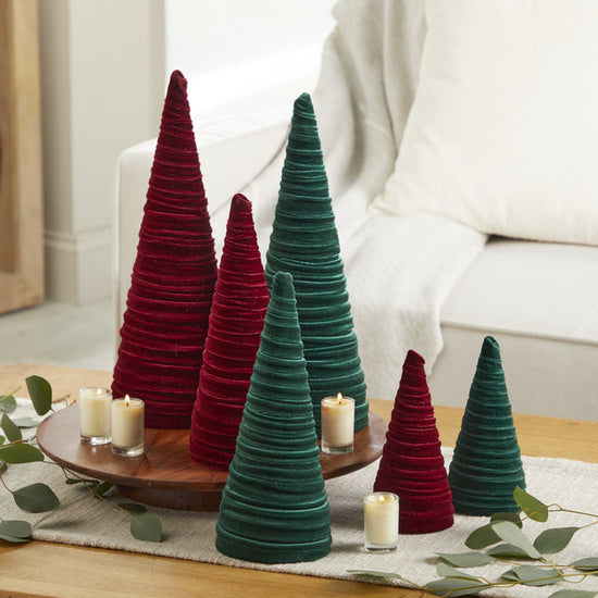 Handmade Velvet Holiday Trees