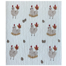 Load image into Gallery viewer, Chicken Pattern Swedish Dishcloth
