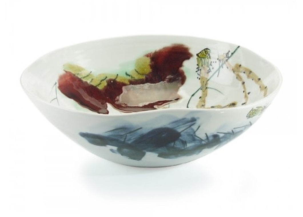 Swirl Bowl Oxblood Lotus