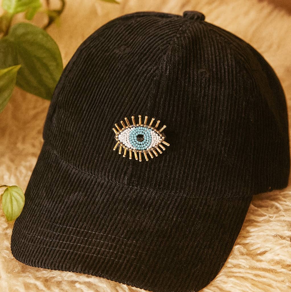 Bala Mani Beaded Evil Eye Brooch Pin