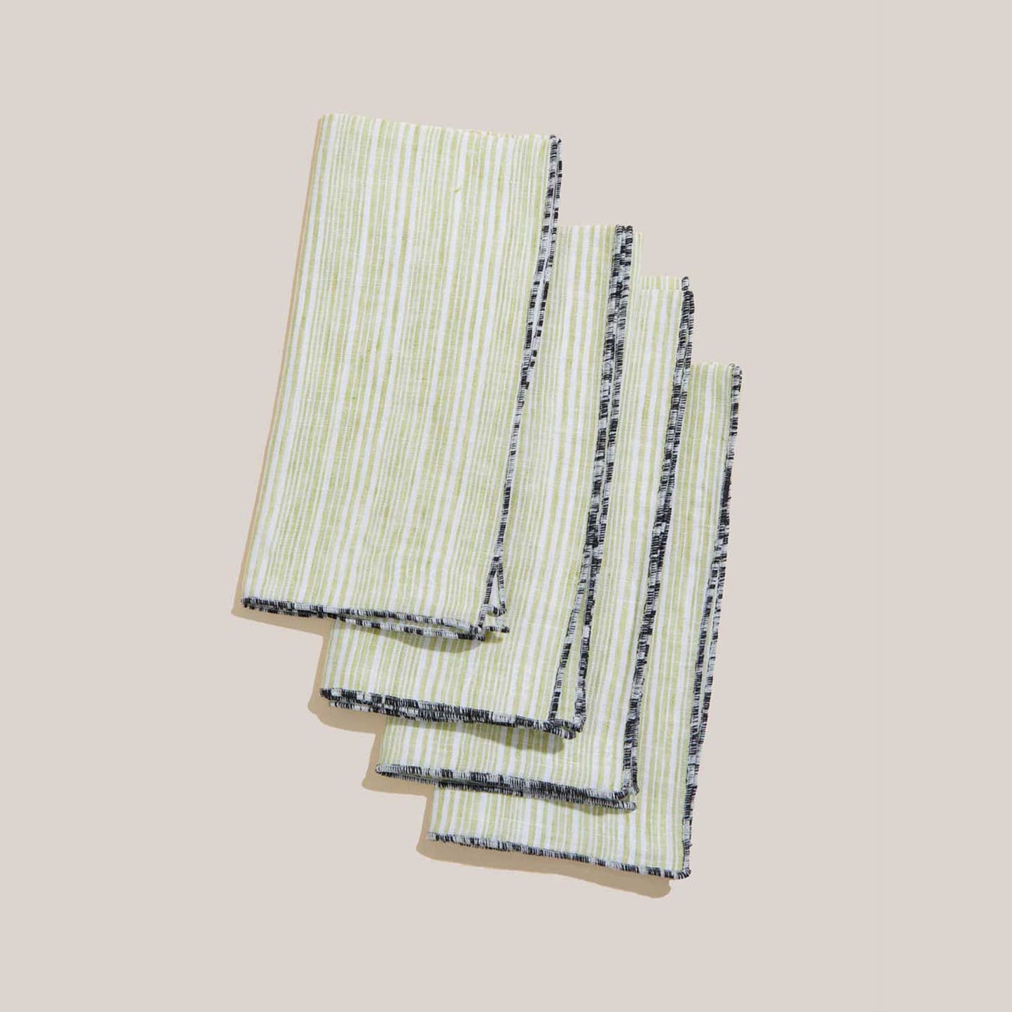 Avocado Stripe Napkin Set