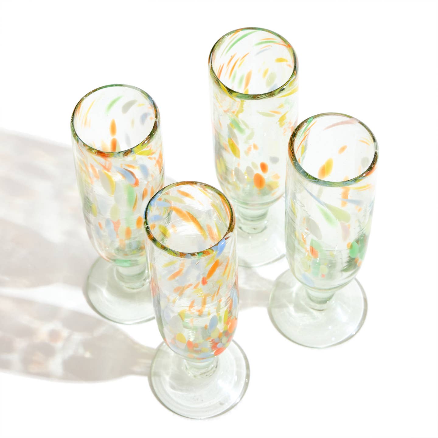 Set of Two - Confetti Champagne Glasses