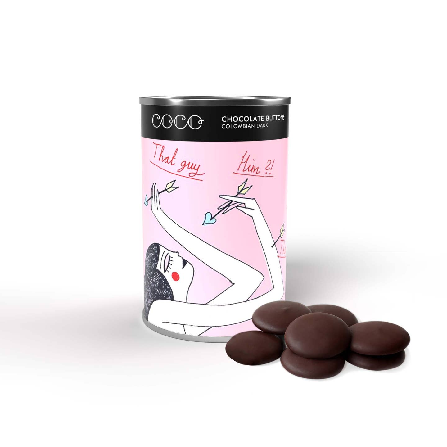 Dark Chocolate Giant Buttons Tin