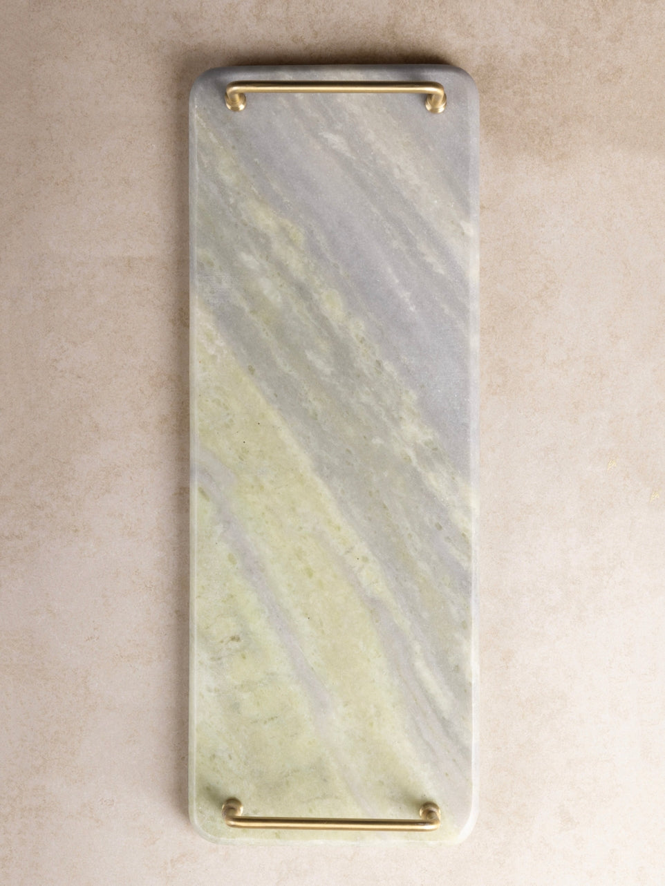 Osaka Onyx Tray with Gold Handles