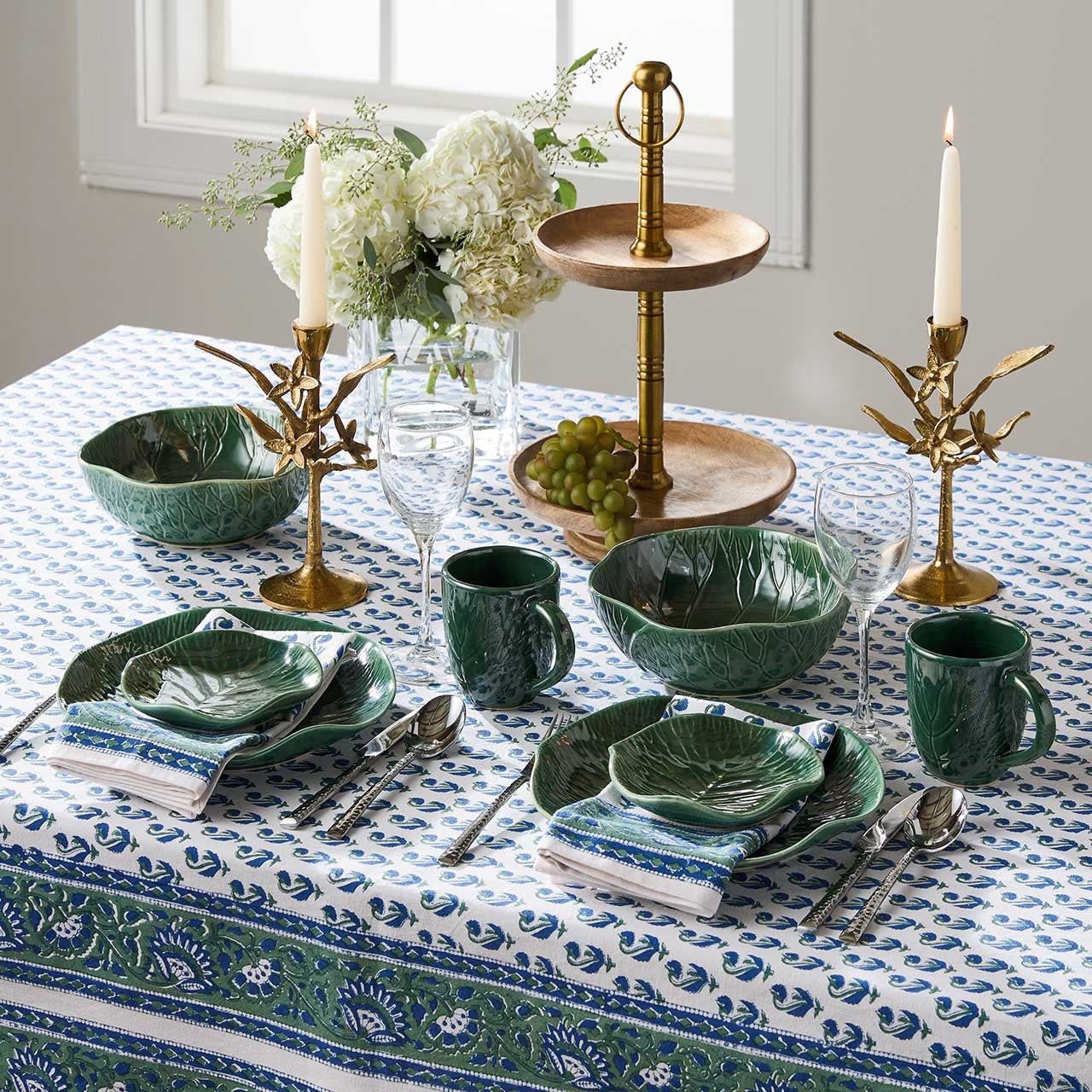 Lotus Leaf Ceramic Appetizer Plates