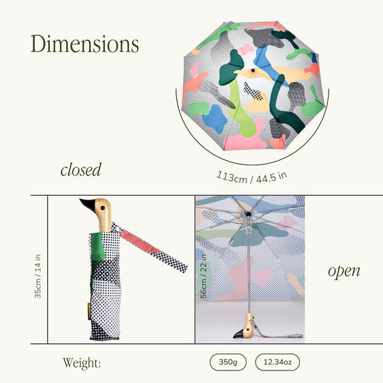 Dots Compact Duck Umbrella