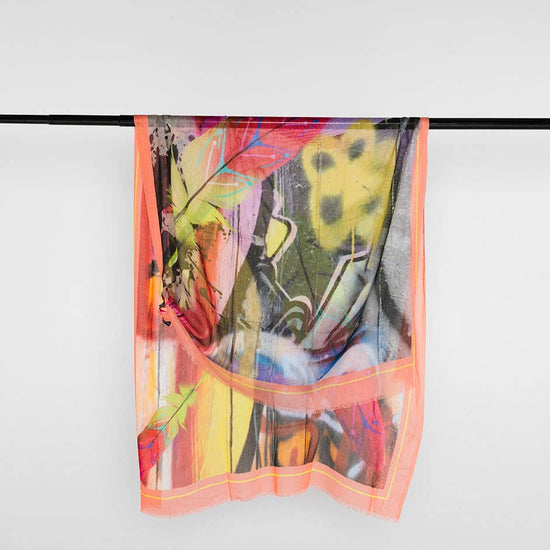 Wild Feather Cotton Scarf