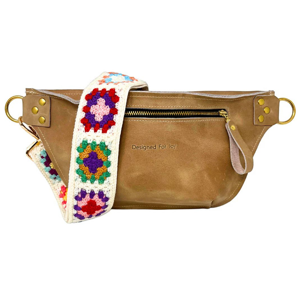 Rosie Leather Crossbody Sling Bag