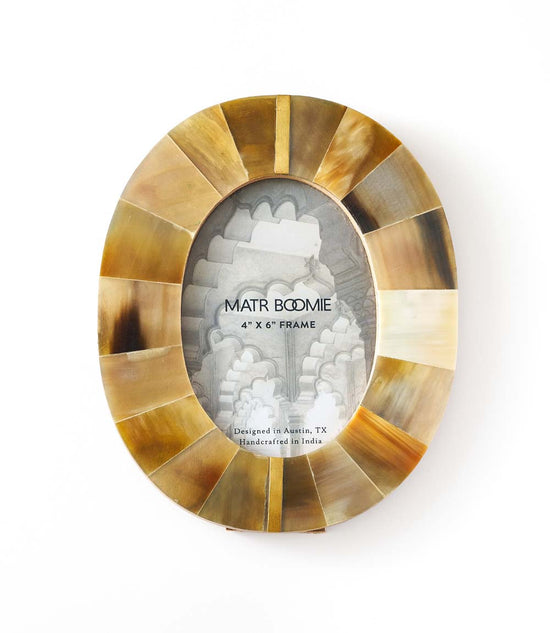Kachhua Picture Frame Collection - Horn, Brass Inlay
