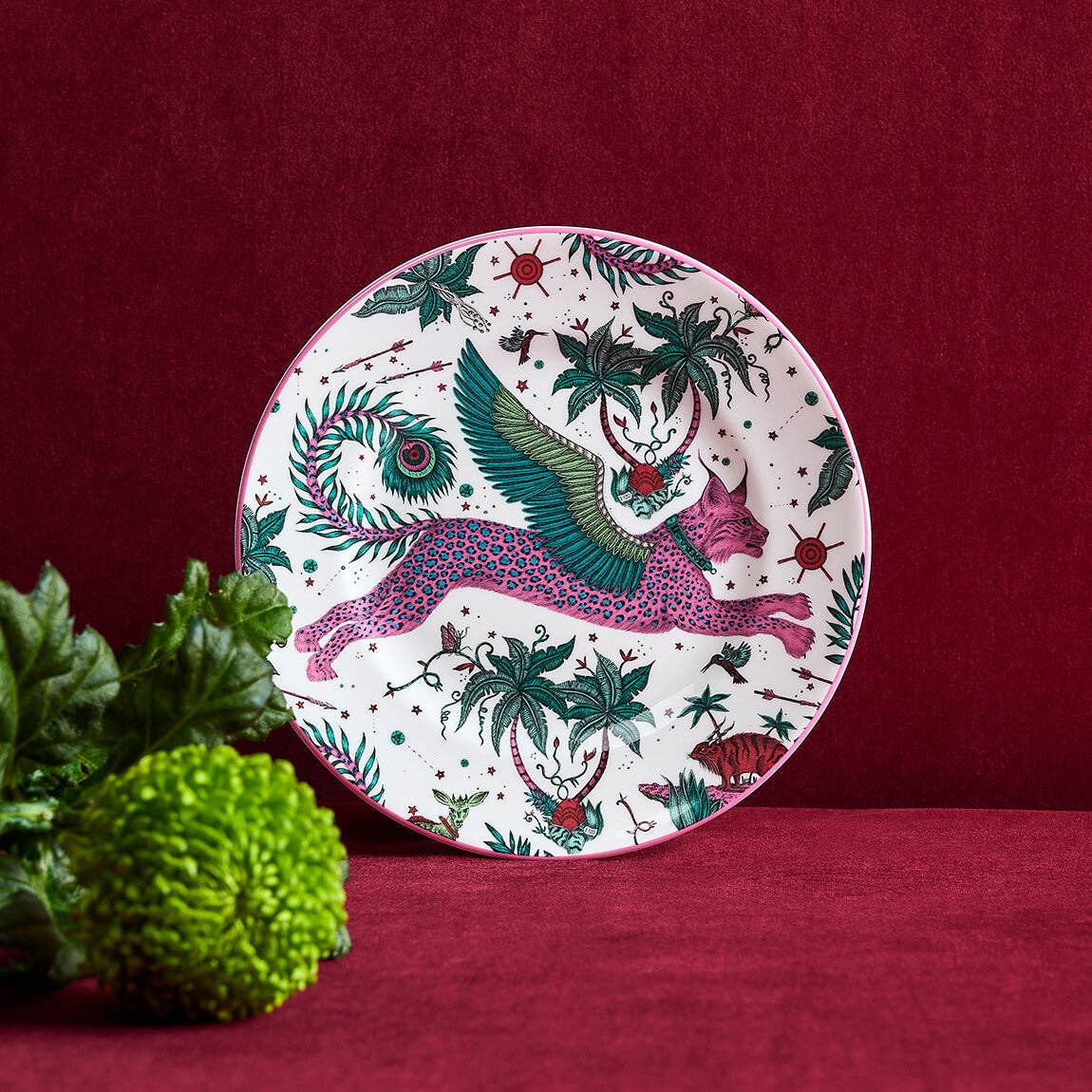 Fine Bone China Lynx Side Plate