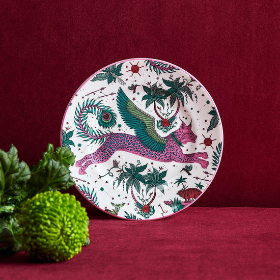 Fine Bone China Lynx Side Plate