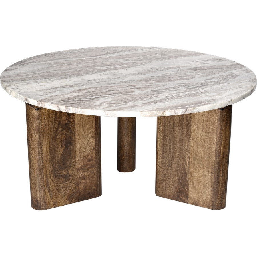 Round Marble Top Coffee Table