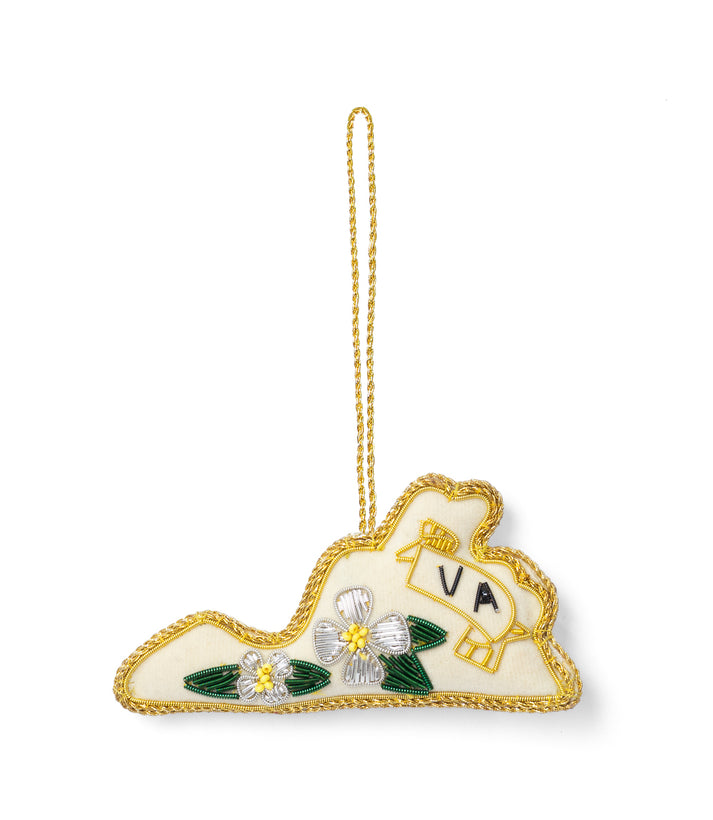Larissa Plush Ornament - VA State Dogwood