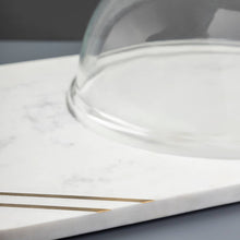 Load image into Gallery viewer, Bavaria Marble Cheese Board with Glass Cloche
