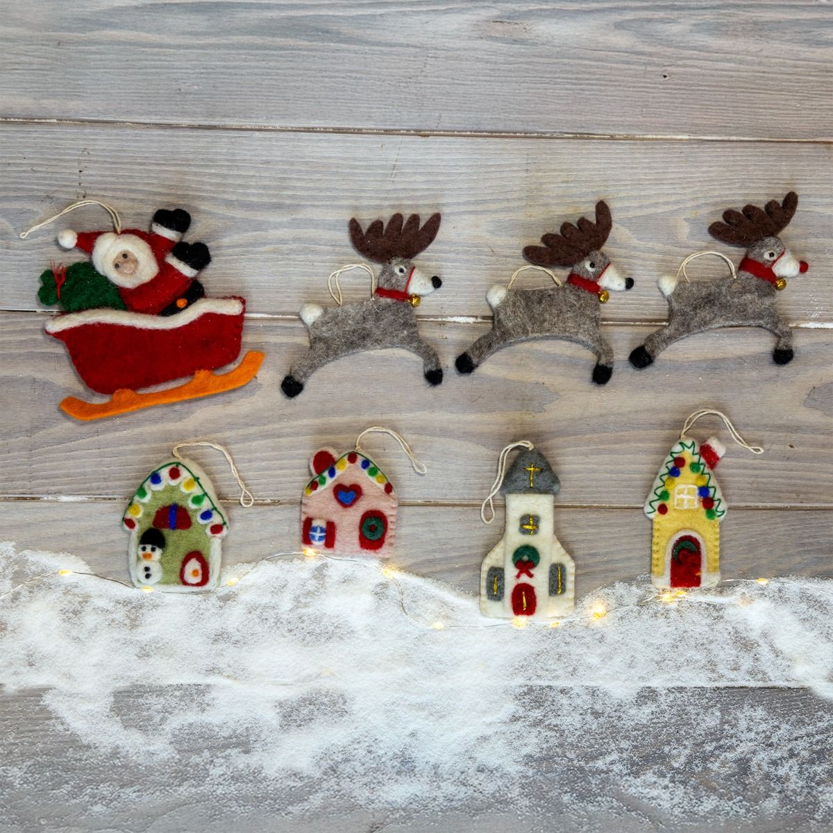 Holiday Village - Ornament Set