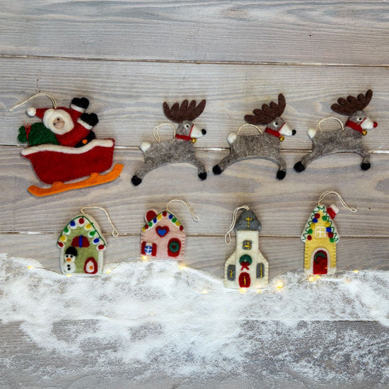 Holiday Village - Ornament Set
