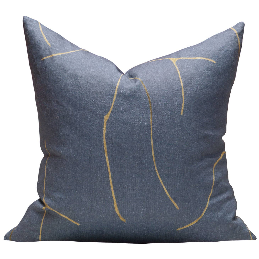 Elsinore Pillow in Prussian Blue